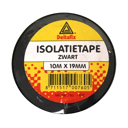 Isolatietape zwart 19 mm