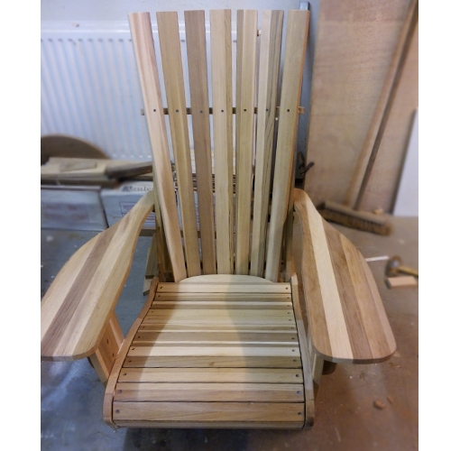Werktekening: “Adirondack plus” Chair & Footstool