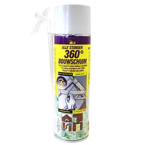 Zwaluw 360 graden bouwschuim 500 ml - laatste voorraad
