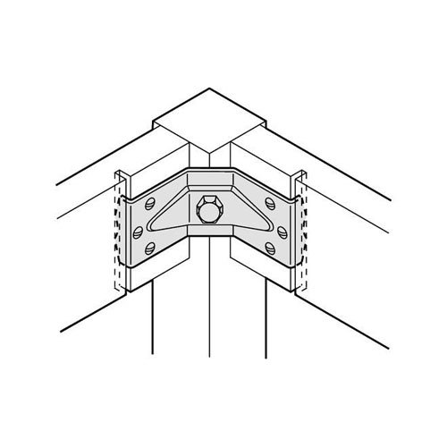 Tafelhoekplaat 60 x 110 mm