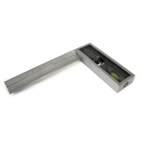 Limit verstelbare winkelhaak 150 mm met waterpas