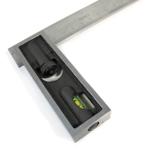 Limit verstelbare winkelhaak 150 mm met waterpas