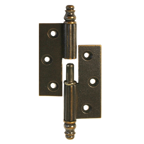 Meubelpaumelle gebronsd 50 x 40 mm met vaasknop links