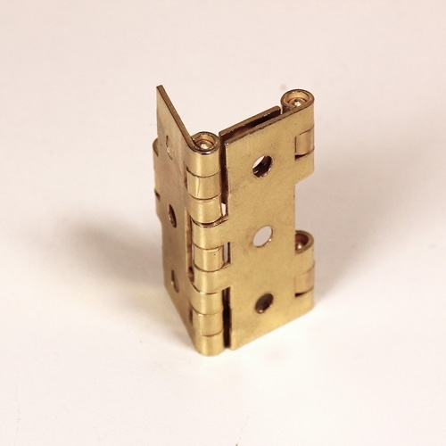 Kamerschermscharnier - dubbel vouw 60 x 30 mm vermessingd 