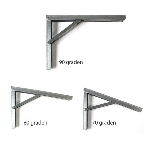 Inklapbare plankdrager 400 x 270 mm