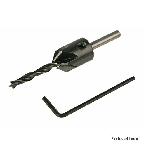 Bohrcraft verzinkboorhouder voor 10 mm houtboor