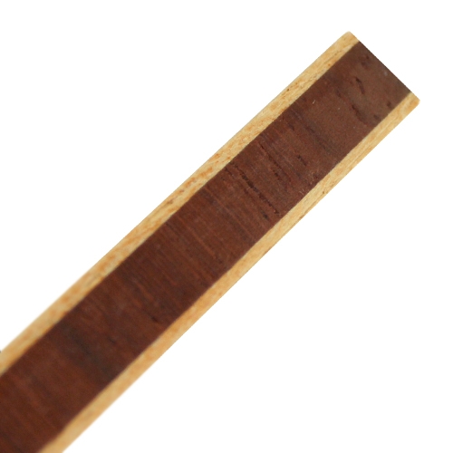 Inleglijst fineer donkerrood, 10 x 1000 mm