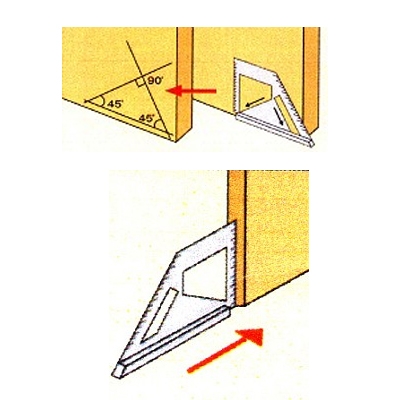 Shinwa Japanse verstekhaak 100 mm 45º/90º