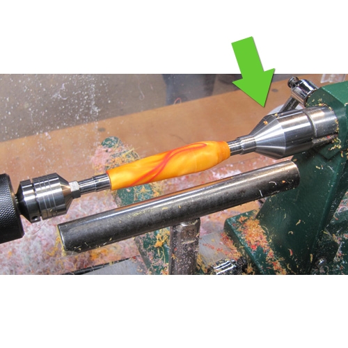 Meedraaiend center mc2 voor pen mandrel 7 mm