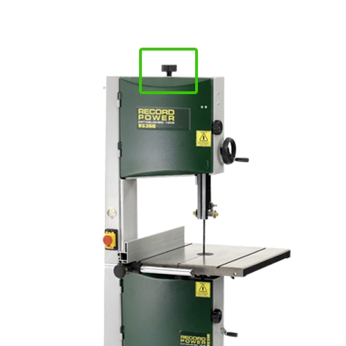 Sterknop voor spanmechanisme voor Record Power BS300 en BS350 lintzaagmachines