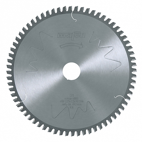 Mafell zaagblad HM 225 x 1,8/ 2,5 x 30 mm Z68 FZ/TZ