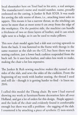 About Leather and Chairs - Stefan During