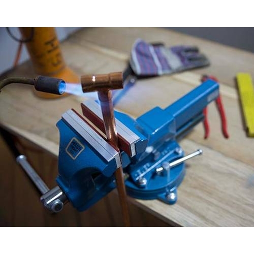 Heuer set magnetische beschermbekken voor 140 mm bankschroef 4-delig