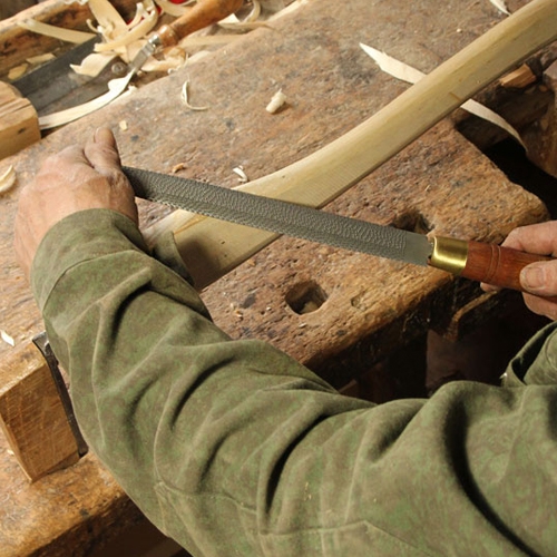 Narex kabinetrasp hand-cut fijn 250 mm vlak/halfrond