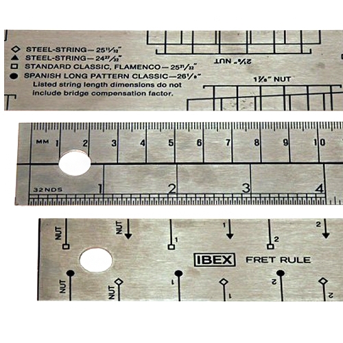 Ibex fretliniaal voor gitaarbouw 700 mm