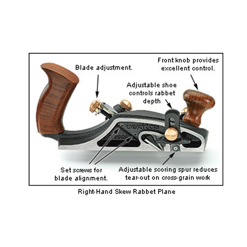 Veritas schuine blok- en sponningschaaf rechtshandig