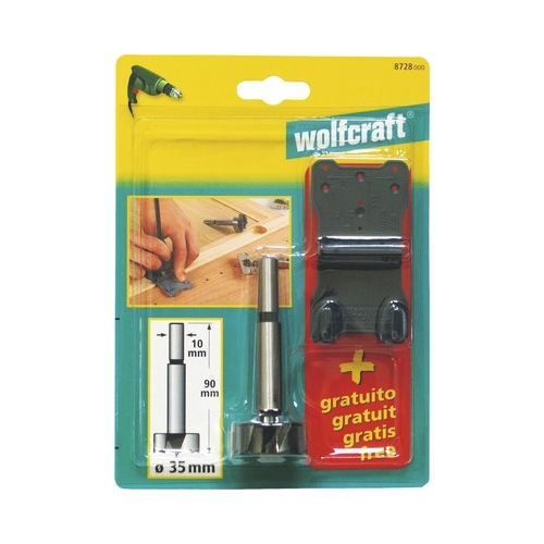 Wolfcraft boor en boormal voor kastscharnieren