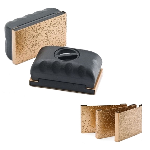 Carbide set met handschuurblok, schuurplaten en -vellen