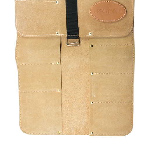 Peaktool lederen foudraal 20-vaks voor hakbeitels