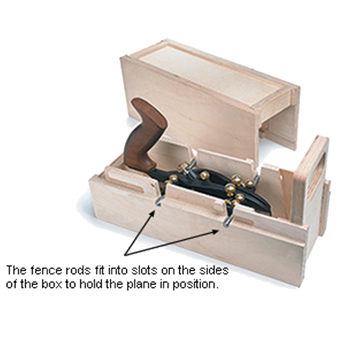 Veritas houten opbergdoos voor combinatie sponningschaaf