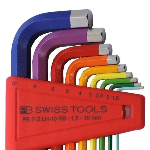 PB kogelkop-inbussleutelset 1,5 - 10 mm, 9-delig