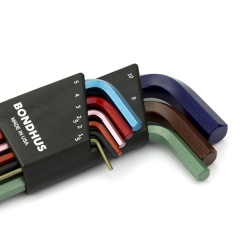 Bondhus 9-delige Colorguard inbussleutelset 1,5 - 10 mm met kogelkop
