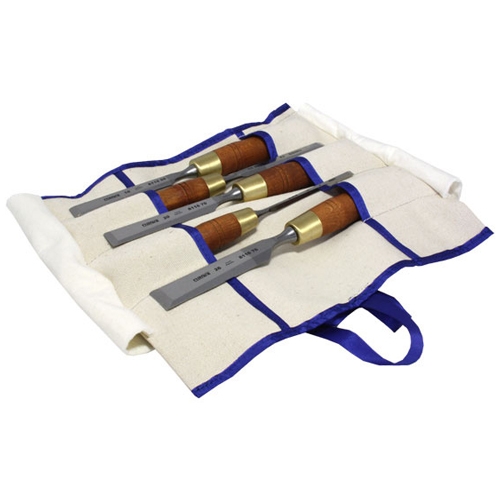 Narex steekbeitelset met houten heft in canvas rol, 5-delig