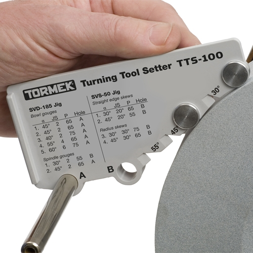 Tormek TTS-100 hoekinstelmal voor houtdraaibeitels