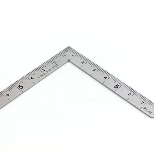 Shinwa Japanse winkelhaak rvs 4x maataanduiding 75/150 mm
