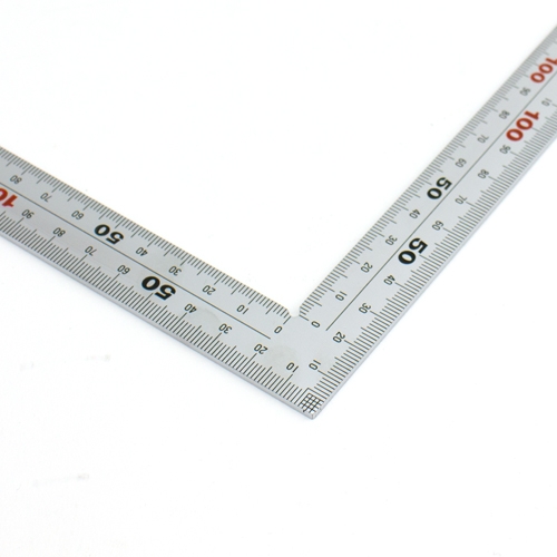 Shinwa Japanse winkelhaak rvs 8x maataanduiding 250/500 mm