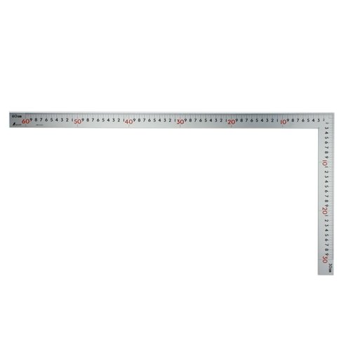 Shinwa Japanse winkelhaak rvs 4x maataanduiding 300/600 mm