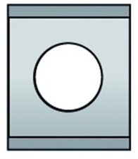Hm wisselmes 8,5 x 5,5 mm voor frees met wisselmessen