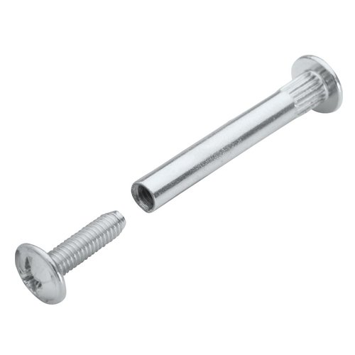 Koppelbout Ø 5 mm x 36-40 mm staal vernikkeld 2-delig