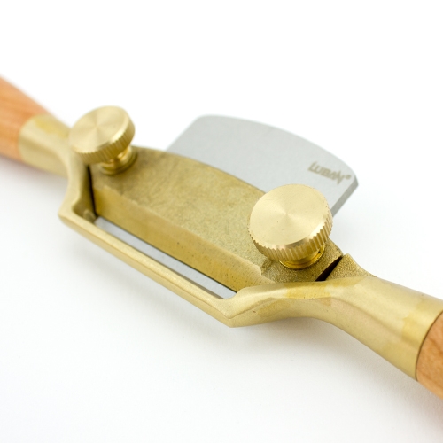 Peaktool/ Luban spookschaaf rond brons kersenhout