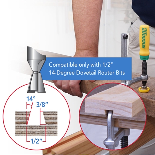 MicroJig Matchfit Dovetail Clamps set van 2 lijmklemmen 