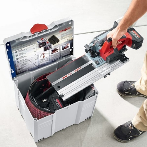 Mafell accu-afkortcirkelzaag KSS 40 18M BL in T-MAX (zonder accu's)