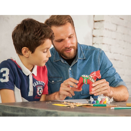 BeaverCraft houtsnijset paard