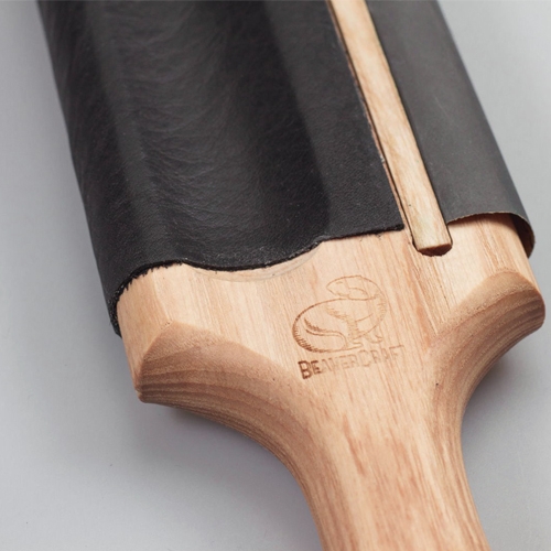BeaverCraft LS5 lederen strop met schuurpapier 70 x 170 mm voor lepelmessen en gutsen