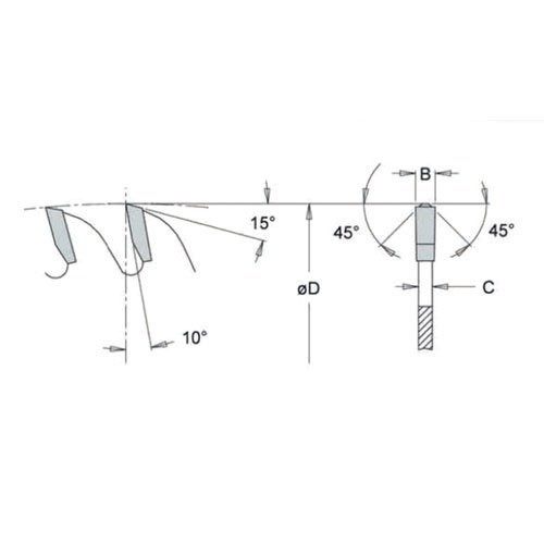 Dimar cirkelzaagblad MFS 250 x 2,2 / 3,2 x 30 mm 80T