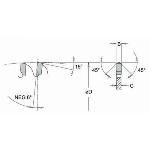 Dimar cirkelzaagblad MFSAN 160 x 2,2 / 2,8 x 20 mm 48T