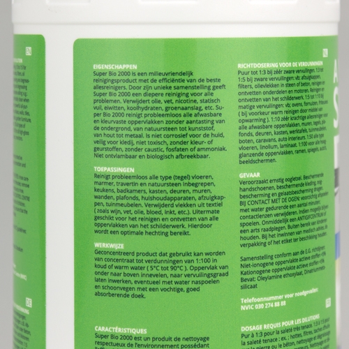 Super bio 2000 universeel reinigingsproduct 1 liter