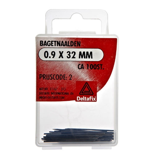 Bagetnaalden geblauwd Ø 0,9 x 32 mm, 100 stuks