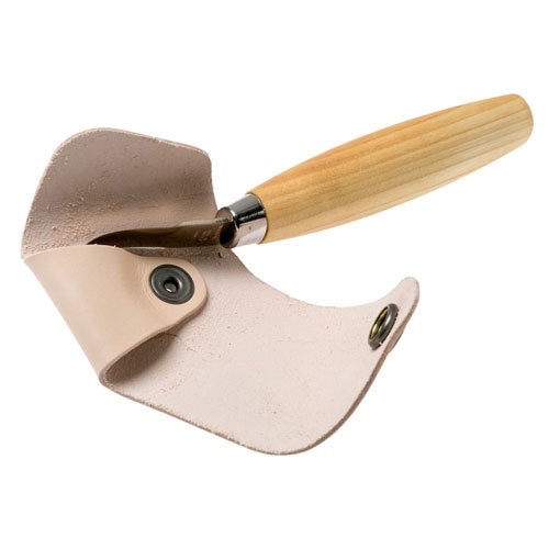 Morakniv 163 lepelmes met lederen bescherming