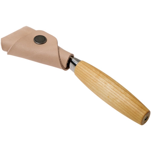 Morakniv 163 lepelmes met lederen bescherming