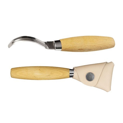Morakniv 163 lepelmes met lederen bescherming