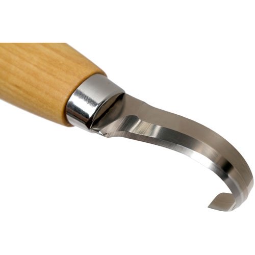 Morakniv 164 lepelmes met lederen bescherming rechtshandig