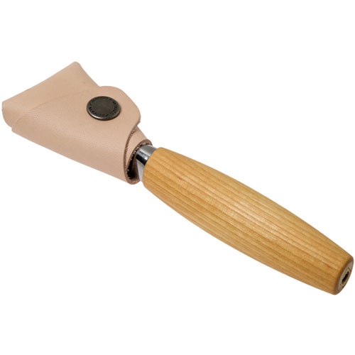 Morakniv 164 lepelmes met lederen bescherming rechtshandig