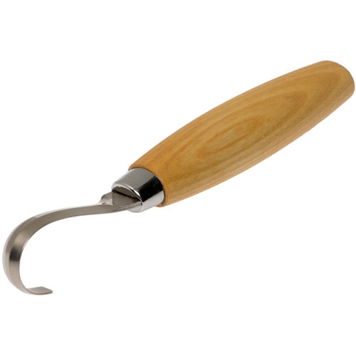 Morakniv 164 lepelmes met lederen bescherming rechtshandig