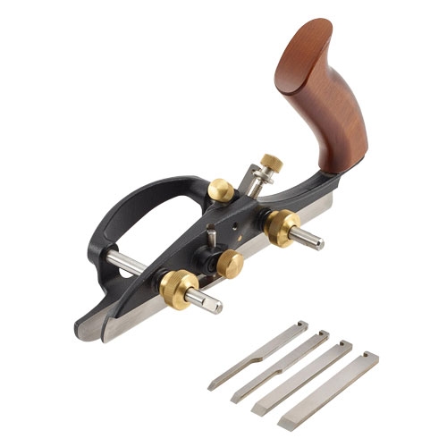 Veritas kleine ploegschaaf 230 mm incl. 5 schaafbeitels linkshandig