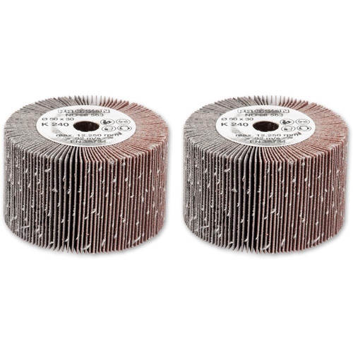 Proxxon lamellenrollen korrel 240 voor WAS/E satineermachine, 2 stuks